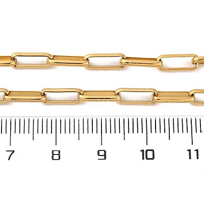 304 Stainless Steel Paperclip Chain Necklaces NJEW-Q013-03G-1