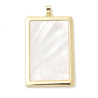 Natural Shell Pendants KK-H529-60C-G-1