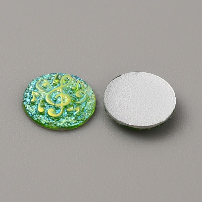 Resin Cabochons CRES-WH0001-49E-1