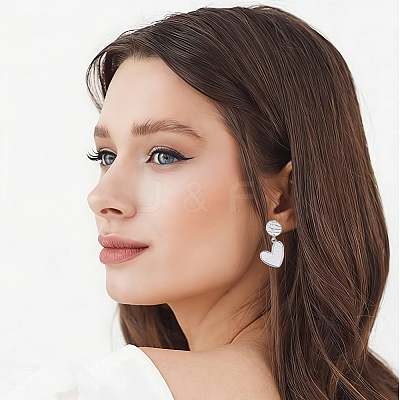 64Pcs 2 Colors 304 Stainless Steel Stud Earring Findings STAS-BBC0010-45-1