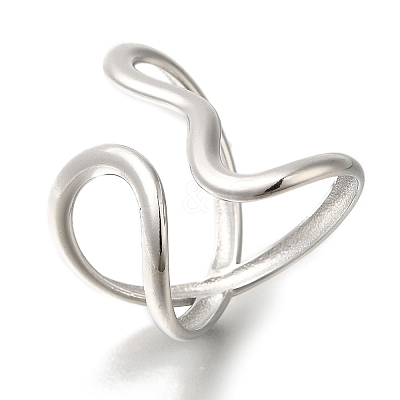 304 Stainless Steel Cuff Rings RJEW-Z074-21P-1