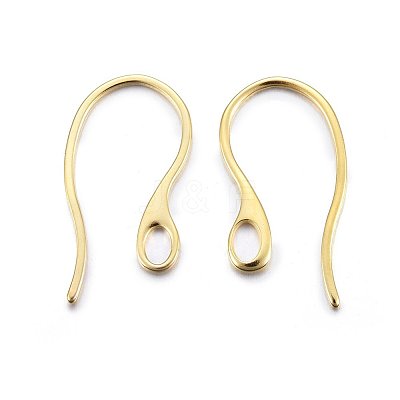 304 Stainless Steel Earring Hooks X-STAS-O110-19G-1