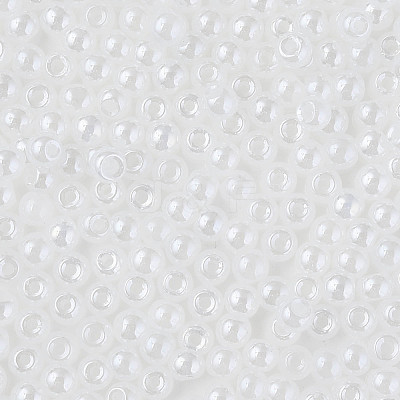 6/0 Imitation Jade Glass Seed Beads SEED-N004-006-01-1