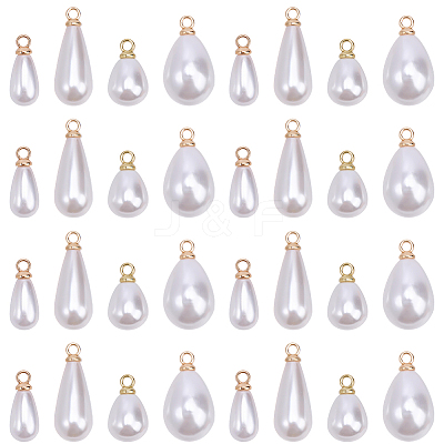ABS Plastic Pearl Pendants FIND-BM0001-56B-1