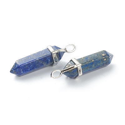 Natural Lapis Lazuli Pointed Pendants X-G-M378-01P-A07-1