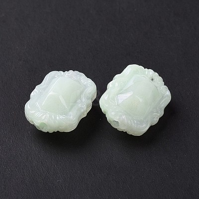 Opaque Acrylic Beads OACR-E015-07G-1