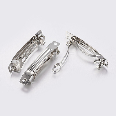 Iron Hair Barrette Findings LS-X-IFIN-S289-78mm-1