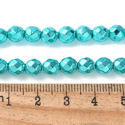 Electroplated Synthetic Non-magnetic Hematite Beads Strands G-B132-B01-01F-1