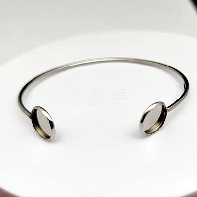304 Stainless Steel Cuff Bangle Making FIND-WH0032-97P-1