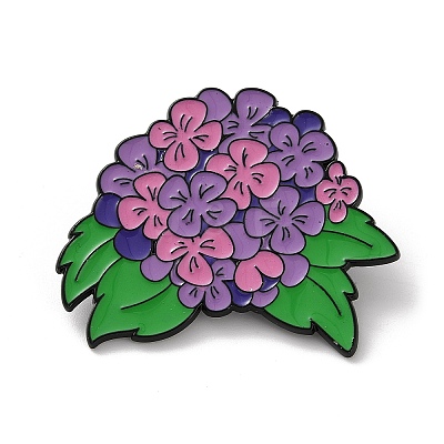 Hydrangea Enamel Pins JEWB-Z048-05EB-02-1