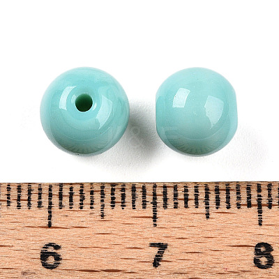 Opaque Solid Color Glass Beads GLAA-N007-8mm-A13-1