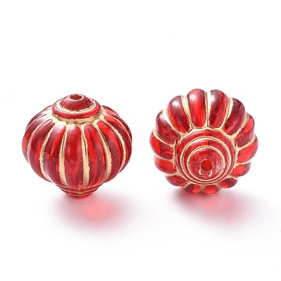 Plating Acrylic Beads X-OACR-P007-03B-1