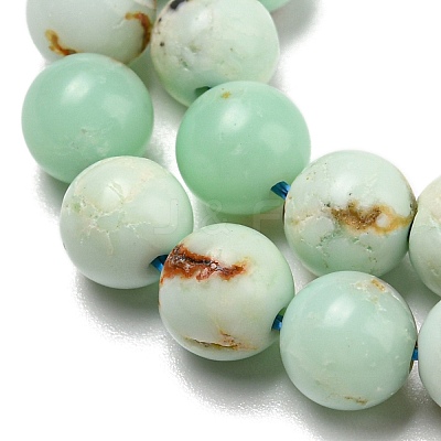 Natural Green Opal Beads Strands G-R494-A08-02-1