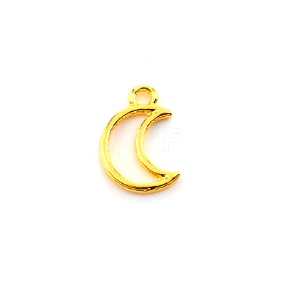 Alloy Open Back Bezel Charms FIND-WH0094-93G-1