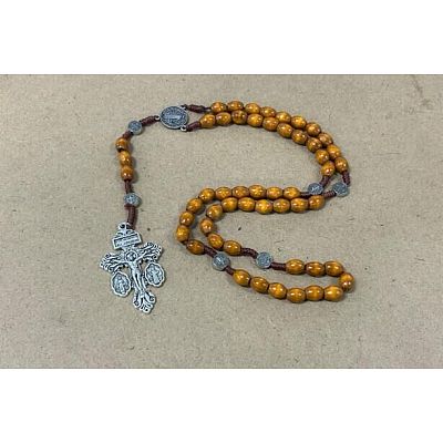 Wood Rosary Bead Necklaces FS-WG6BD27-06-1