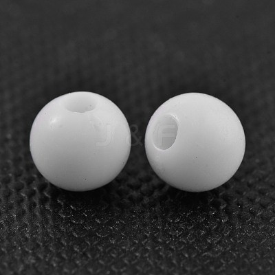 Opaque Acrylic Beads PAB702Y-5-1