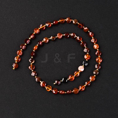 Natural Carnelian Beads Strands G-K389-B43-01-1