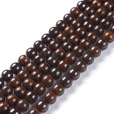 Natural Australian Boulder Opal Beads Strands G-A025-A01-8mm-1