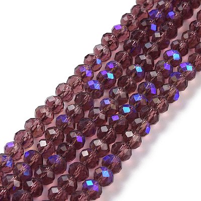 Electroplate Glass Beads Strands EGLA-A034-T10mm-L14-1