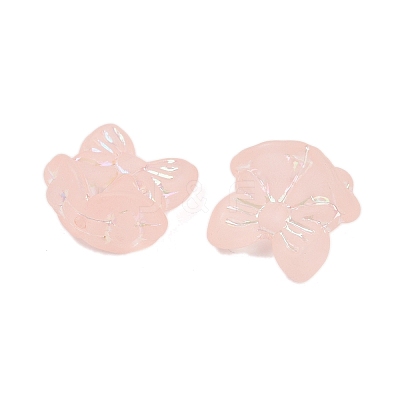 Frosted Transparent Acrylic Beads X1-OACR-P029-18B-02-1