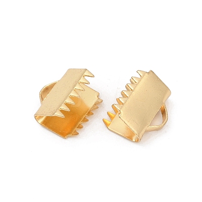 304 Stainless Steel Ribbon Crimp Ends STAS-E471-05J-G-1
