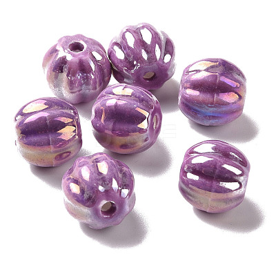 Handmade Pearlized Porcelain Beads PORC-G010-01C-1