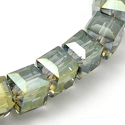 Electorplated Glass Beads EGLA-E006-3M-1