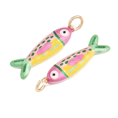 Printed Brass Pendants KK-CBA0A0E-01D-G-1