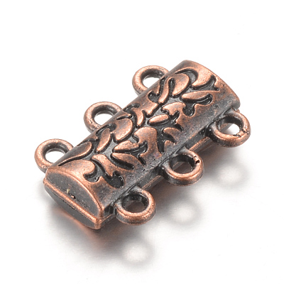Alloy Magnetic Clasps with Loops X-PALLOY-Q328-06R-1