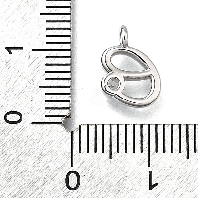 Brass Micro Pave Cubic Zirconia Pendants KK-B132-12P-E-1
