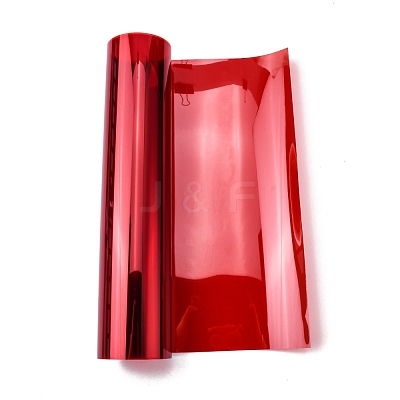 2 Set 2 Color Clear Glitter PEC Vinyl Fabrics Cellophane DIY-FH0002-72-1