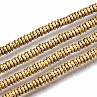 Electroplate Non-magnetic Synthetic Hematite Beads Strands X-G-T114-88A-G-1