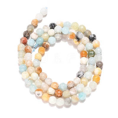 Natural Flower Amazonite Beads Strands LS-G-G545-06-1