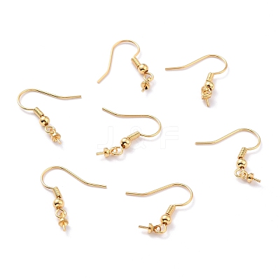 Real 18K Gold Plated Brass Earring Hooks LS-KK-L151-03G-NR-1