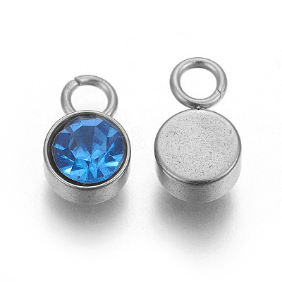 Glass Rhinestone Charms STAS-F189-P08-1