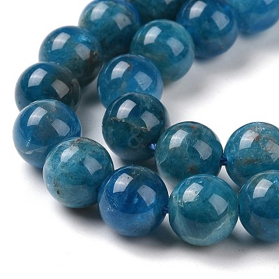 Natural Apatite Beads Strands G-R446-8mm-11-1