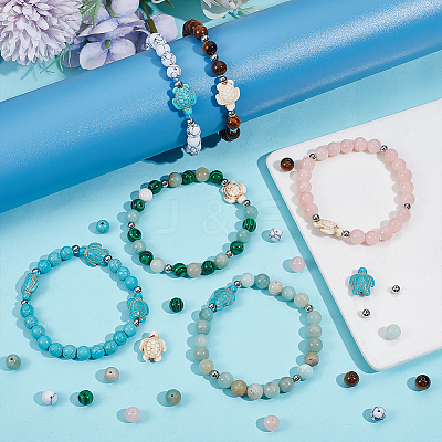 DIY Ocean Theme Bracelet Making Kit DIY-SC0024-66-1