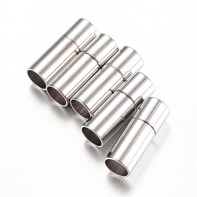 Tube Brass Bayonet Clasps KK-T005-02P-1