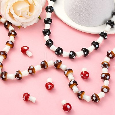 Handmade Lampwork Beads Strands LAMP-Q001-1