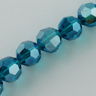 Electroplate Glass Bead Strands EGLA-R015-6mm-21-1