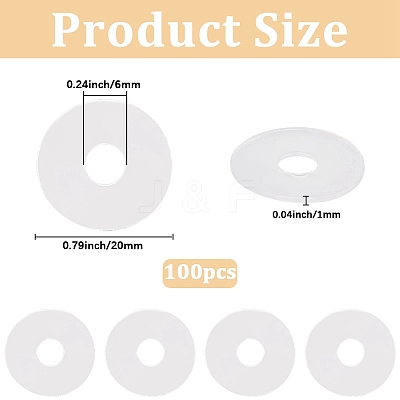 100Pcs PVC Doll Eye Gasket DIY-CP0013-13-1