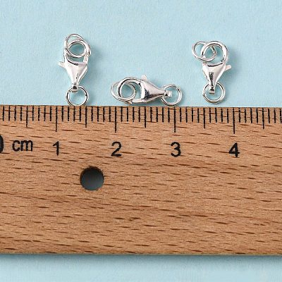 925 Sterling Silver Lobster Claw Clasps STER-I010-9mm-1