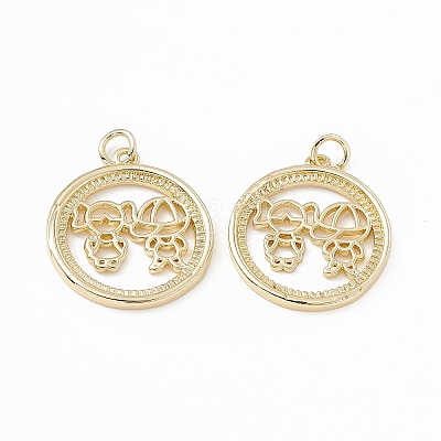 Brass Pendants KK-E068-VB200-1