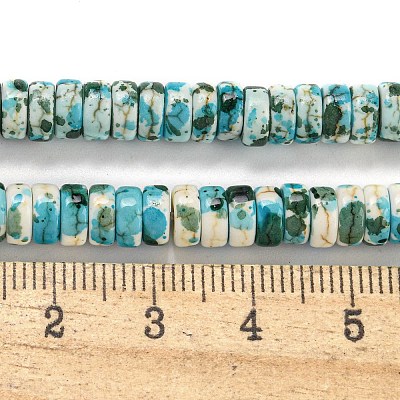 Baking Paint Synthetic Turquoise Beads Strands G-H060-02B-07-1