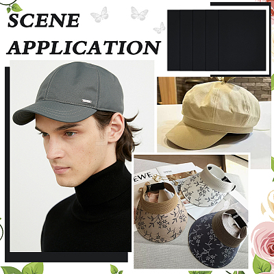 Plastic Hat Brim Liner DIY-WH0048-16B-1