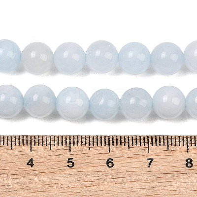 Natural Dyed White Jade Beads Strands GG-CBAEB22-B01-8mm-02-1