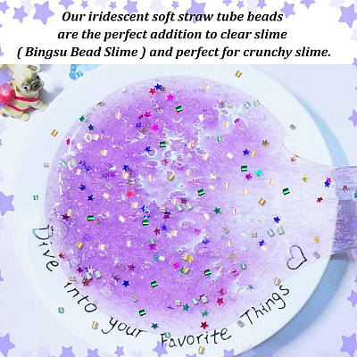 80G 8 Colors Plastic Tube Beads KY-HY0001-14A-1