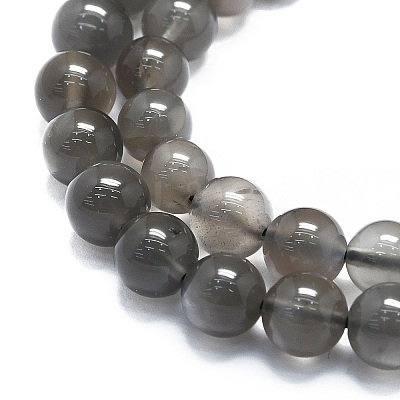 Natural Grey Moonstone Beads Strands G-K245-A05-02-1