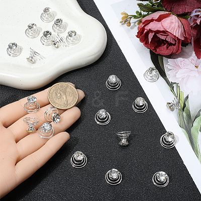 60Pcs Spiral Hair Pin Coil Iron Hair Accessories OHAR-SP0001-11-1