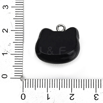 Printed Opaque Resin Pendants RE-CBA08CD-02A-1